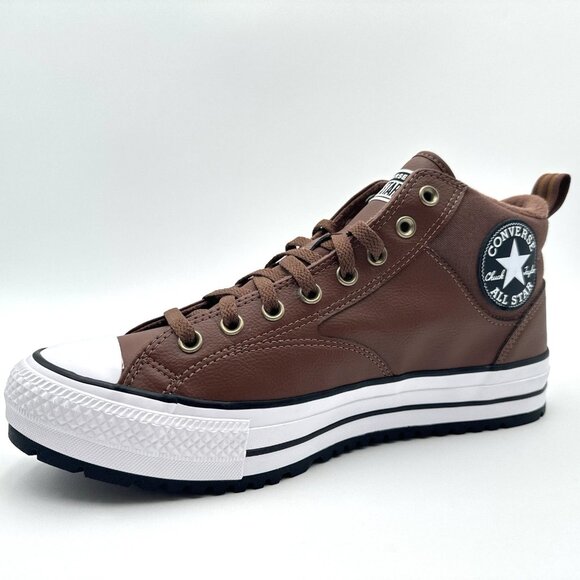 Converse Men's Chuck Taylor CTAs Malden Street Mid Boots Water Repellent Brown - Picture 5 of 10